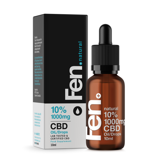 CBD Oil Drops: Original Flavor front facing view of 10% packet